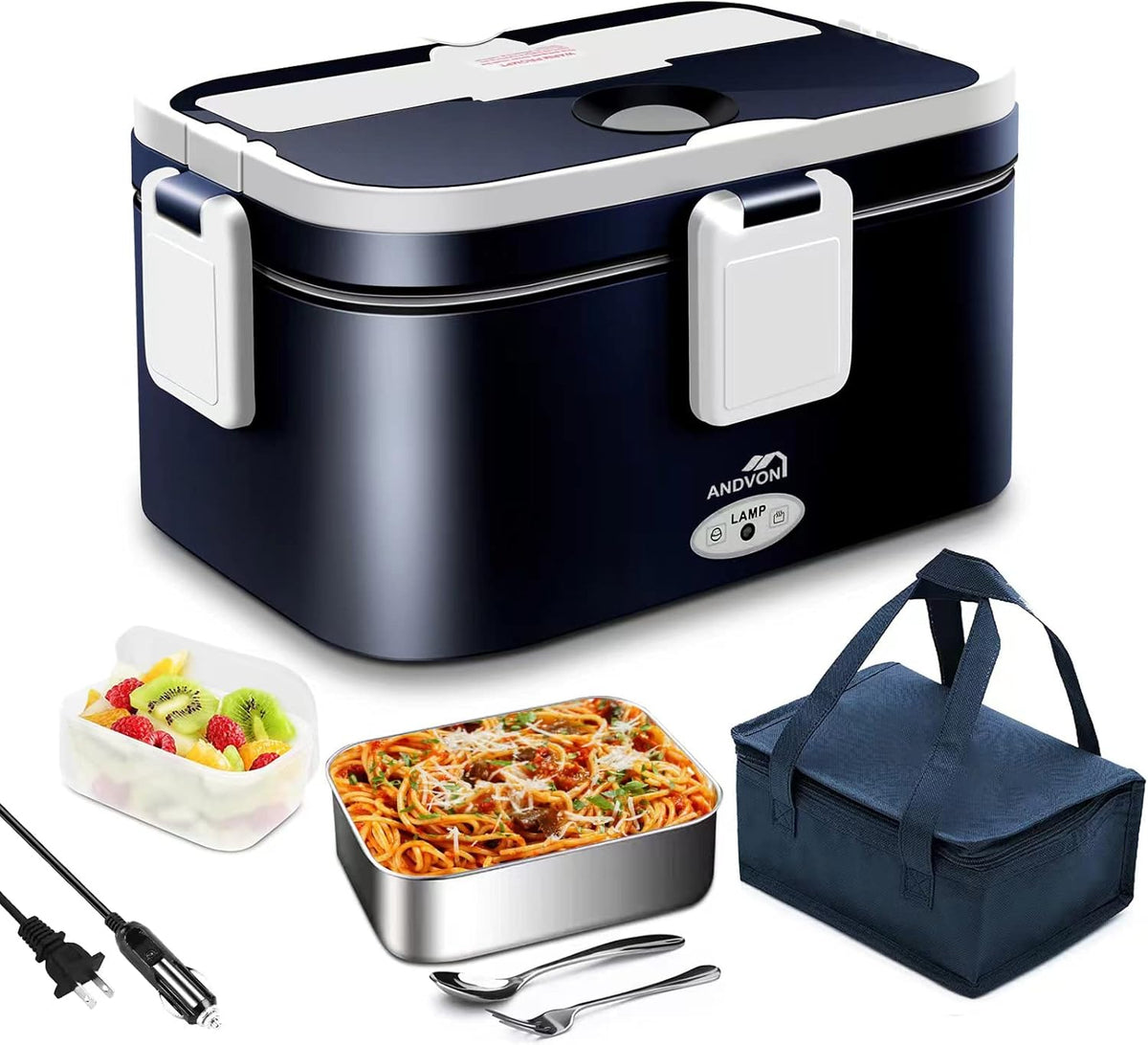 80W electric lunch box for adults with 1.8L food container