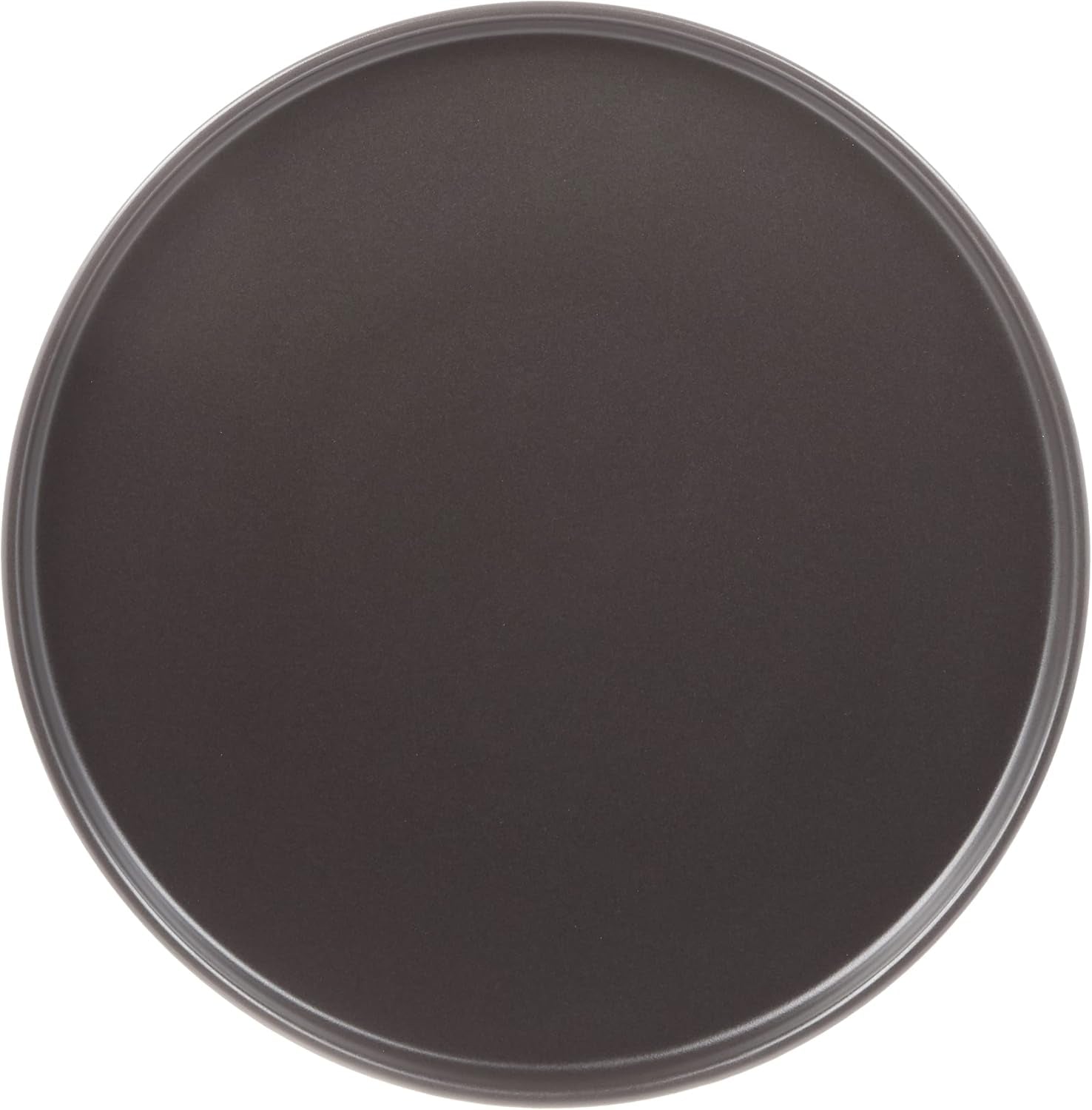 Stone Lain Coupe - Celina Stoneware round Dinner Plates Set, 4-Piece, Black Matte