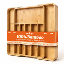 Bamboo Silverware Organizer