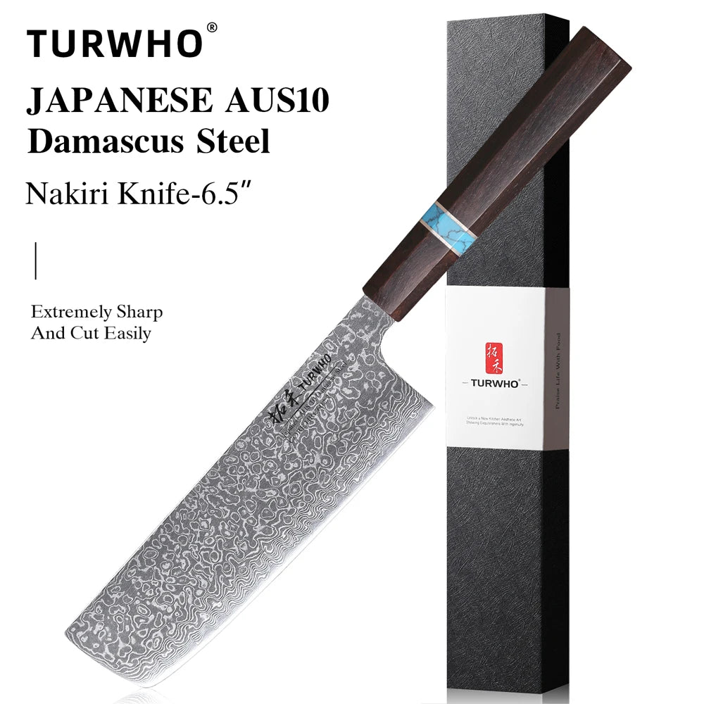 1PC-7PCS Professional Kitchen Knives Set Utility Santoku Bread Fruit Japanese Handmade 67 Layer Damascus Steel Chef Knife